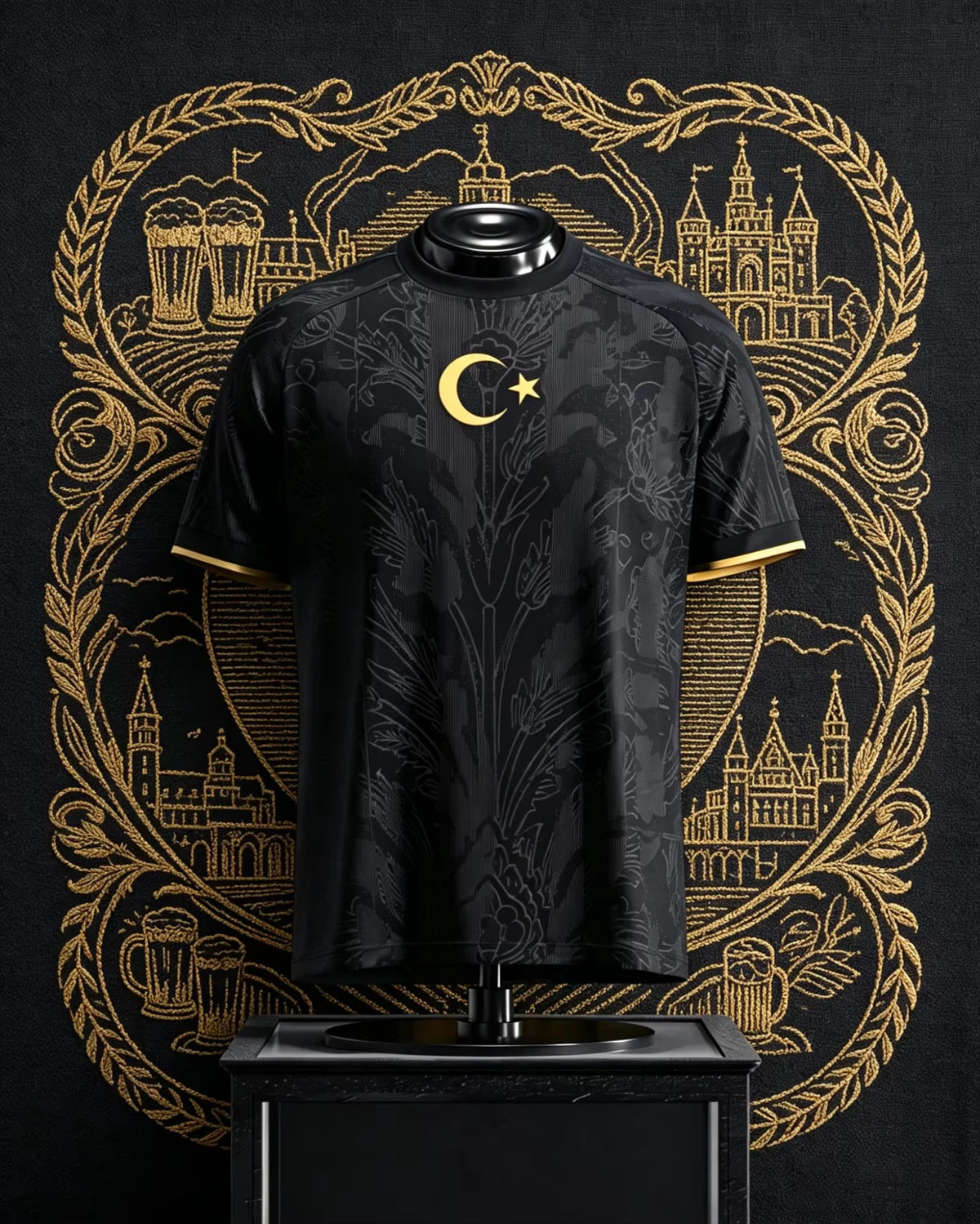 2026 Turkey Football fan Jersey Black and Red Special Edition 26-27, Lightweight, Breathable, Sportswear,Summer T-shirt for Men