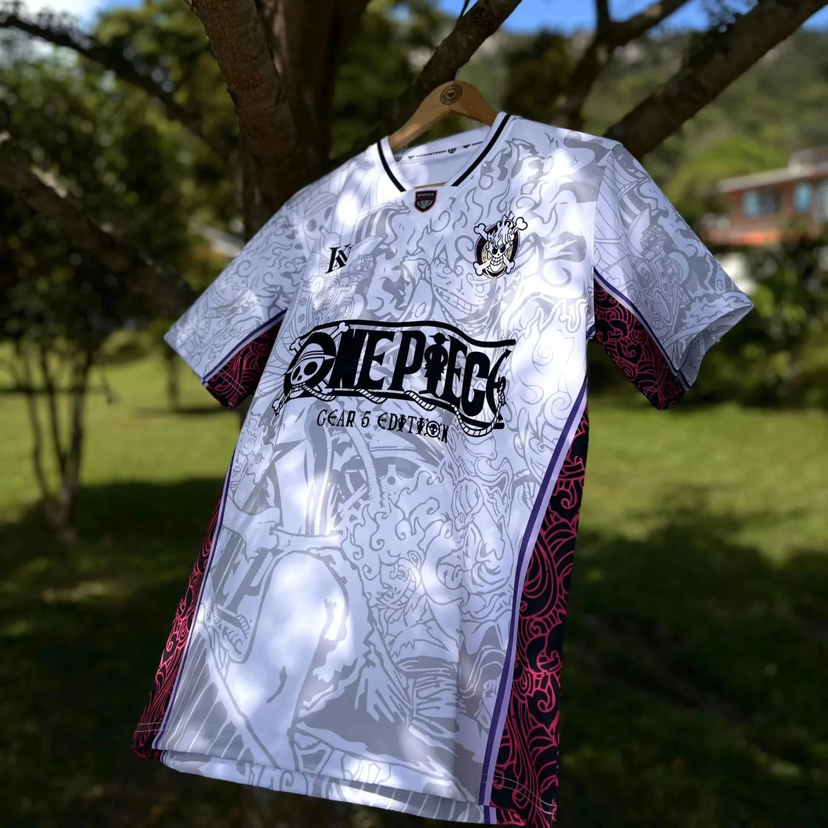 2026 One Piece Luffy Retro Cosplay T-shirt Men's Oversized 3D Printed Short-sleeved Family Unisex Children's Sports Shirt