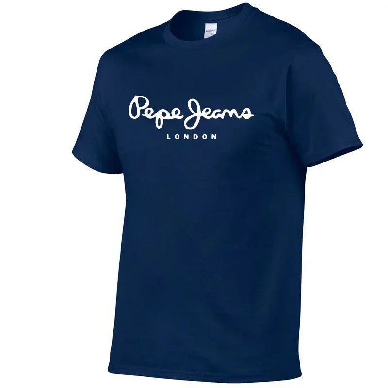 Pepe Jeans T-shirt homme respirant et à séchage rapide, manches courtes, col rond, idéal pour le sport et le style streetwear.
